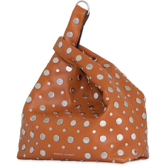 AYLA Caramello Studded Women’s Shopper Bag 13.38-Inch Magnet Snap - Picture 2 of 3